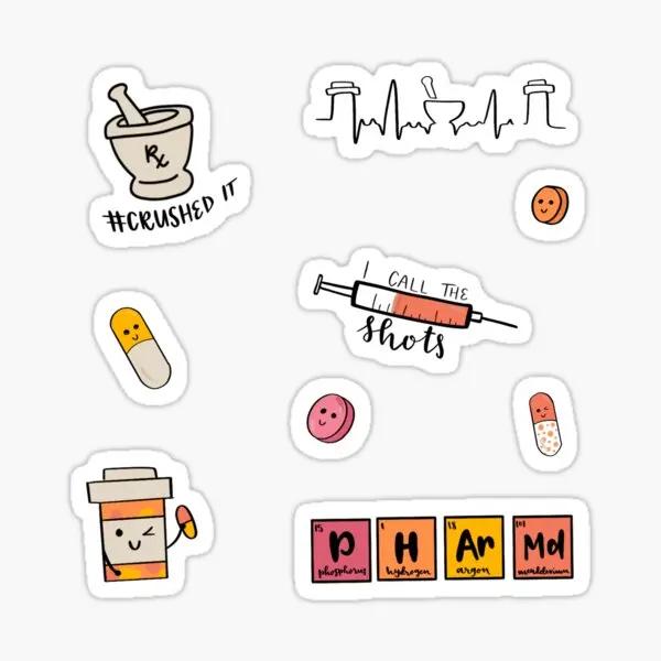 Pharmd Sticker Pack  5PCS Stickers for Background Water Bottles Laptop Art Luggage Decorations Stickers Cartoon Car